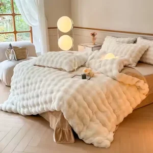 Luxury Mink Filled Comforter for Couch Bed Super Soft Thick Simple Style Stitching Technique Stylish Home Decor