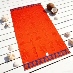 Luxury Modern Cotton Jacquard Beach Towel Eco Friendly Quick Dry Sand Free for Beach Pool Bath Travel