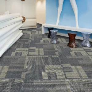 Luxury Modern Cushioned 50×50 Square Meter Removable Carpet Tiles Office Home Modular Floor Carpet