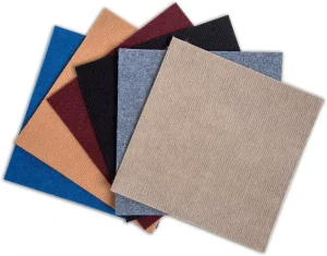 Luxury Modern Flat Weave Eco friendly Sound Insulation Waterproof Polyester Area Rugs Sets 30*30 Square Floor Carpet