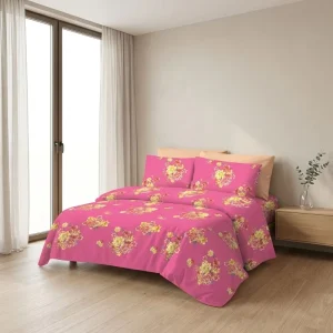 Luxury Modern Floral Patchwork Knitted Comforter Set Skin Friendly Reversible 6 Piece Brushed 100% Polyester Durable All Season