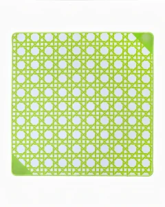 Luxury Modern Foldable Non Slip Mahjong Mat Turquoise Floral Jungle White Tigers Monkeys 31.5×31.5 Eco Friendly Portable Design