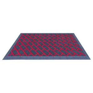 Luxury Modern Hollow Door Mat Anti Slip Washable Waterproof EVA Material Interlocking Design Extra Thick Geometric Pattern
