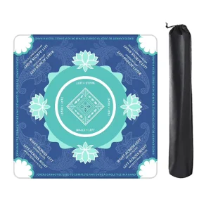 Luxury Modern Mahjong Table Mat Velvet Non slip Noise Reduction Foldable Portable Easy care Water Resistant