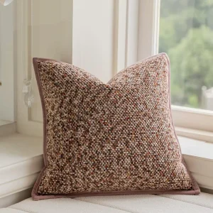Luxury Modern Square Striped Woven Eco Friendly Embroidered Decorative Throw Pillows Stylish Portable Home Hotel Use