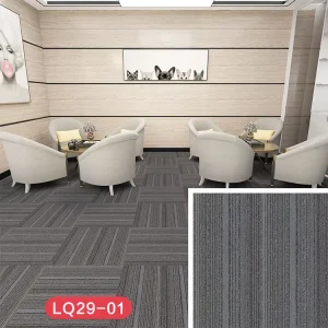 Luxury New Style Pvc Carpet Tiles Commercial Use 25*100cm Floor Carpet