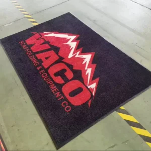 Luxury Nylon Printing Logo Custom Door Mat Non Slip Rubber Backed Washable Modern Home & Hotel Entrance Mat