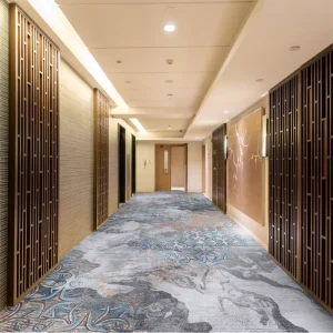 Luxury Nylon Tufted Hotel Corridor Carpet Customized Printed Church Broadloom Wall to Wall Carpet Banquet Guest Room Carpet