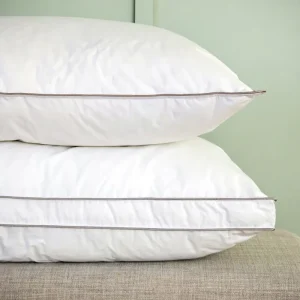 Luxury OEKO TEX Eco Friendly Neck Support Bed Pillow with 100% Cotton Cover