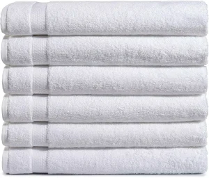 Luxury Organic Anti static Woven Solid Color Plain White 100% Cotton 550gsm Face Hand Hotel Bath Towel