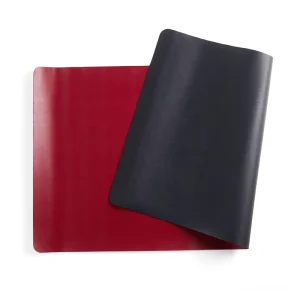 Luxury PU Leather Table Runners and Place Mats Heat Resistant for Portability