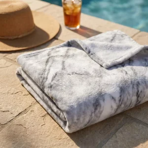 Luxury Personalized Flannel Knitted Beach Towel for Child Ultra Soft Custom Digital Printing Large Travel Towel Blanket Pad