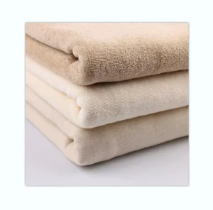 Luxury Plain Terry Cloth 100% Cotton Brown Bath Hotel Towel Fabric