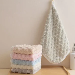 Luxury Plush Coral Velvet Absorbent Bath Towel