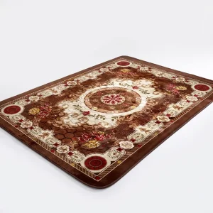 Luxury Plush Modern Solid Color Area Rug with Non Slip Backing for Easy Care Bed and Living Rooms