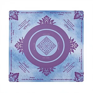 Luxury Poker & American Halloween Mahjong Mat Waterproof Easy Wipe Non Slip Silent Multi Functional Natural Rubber Pad