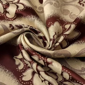 Luxury Polyester Brocade Cationic Fabric for Curtains Window