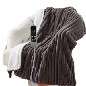 Luxury Polyester Multi color Electric Heating Blanket Thick Bubble Rabbit Fur Soft Custom Electric Thermal Blanket for Bed Home