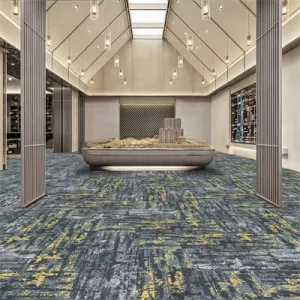 Luxury Polypropylene Loop Pile Living Room Carpet Tiles Modern European Custom Soundproof PVC Backing Hotel Carpet