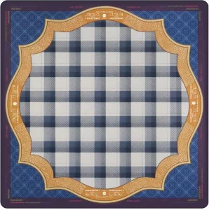 Luxury Portable Rubber Modern Square Mahjong Mat Non Slip Noise Reduction Lock Edge Washable American