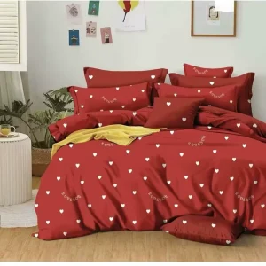 Luxury Print 100% Polyester Comforter Set Bedspread for All Seasons 4pcs Queen Size Bedding for Home