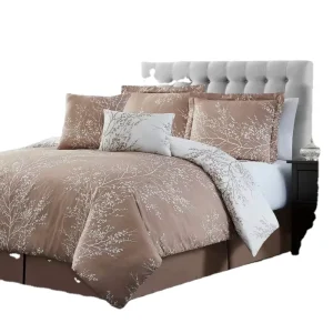 Luxury Quality 100% Polyester Microfiber 6pc Printed Comforter Bedding Set