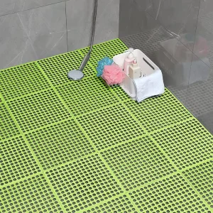 Luxury Quick Drying Square 30x30cm Modern Waterproof Plastic Hotel Bathroom Anti Slip Floor Non Slip Bath Mats Sets