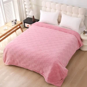 Luxury Raschel Blanket Thickened Double Layer Winter Cover Blanket Double Layer Nap Blanket Holiday Gift