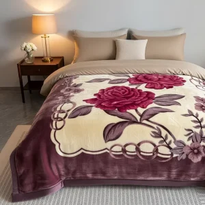Luxury Raschel Mink Blanket Korean Style Heavy Thick Winter Bed Blanket Super Soft Plush Warm Bedding Home Use Custom Size