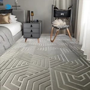 Luxury Room Decor Wall to Wall Carpet Embossed Polyester Rug Home Textiles Decor Area Rugs Carpet Floor Mat for Living Room