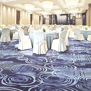Luxury Soft 3D Pattern Wall to Wall Carpet Modern Fluffy Floor Rug for Hotel Reception Office Restaurant Theatre