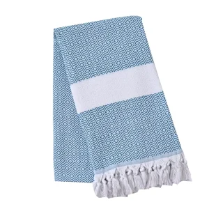 Luxury Soft Diamond Shape Turkish Beach Towel Ideal for Kids & Adults Perfect for Travel Bathing and All Season Use
