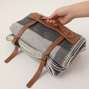 Luxury Soft Fleece Wool Throw Blanket Winter Women Men Check Oversize Cashmere Wool Scarf Shawl for Women