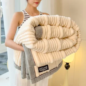 Luxury Soft Plush Blanket Heavy Weight Winter Home Blanket for Sofa Heavy Blanket for Winter