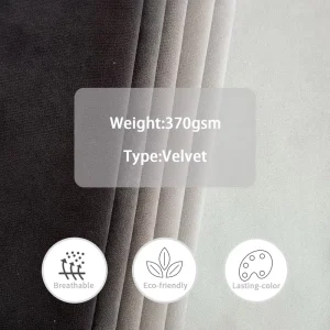 Luxury Soft Shining Velvet Fabric for Modern Sofa and Furniture Upholstery