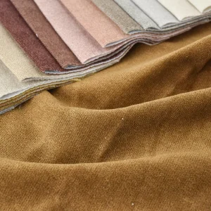 Luxury Soft Textured Knitted 95% Polyester 5% Nylon Upholstery Fabric Plain Sofa for Modern Furniture Chair Cushion Anti Mildew
