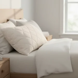 Luxury Solid Color Neck Pillow Customizable High Quality Organic Wool Washable Bed Pillows