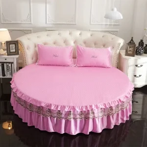 Luxury Style Lace Bed Skirt and Bedsheet Set Hand Opened Comforter with EventType Design
