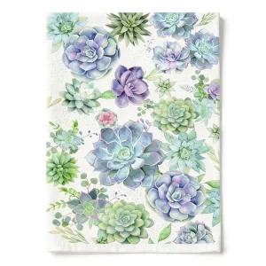 Luxury Summer Kitchen Towel Quick Dry 100% Cotton Tea Towel Reusable for Home Cleaning