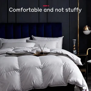Luxury Summer Quilted Breathable Cotton Duvet 95% Goose Filling Eco Friendly Cool Feeling High Quality Cost Effective Large Size
