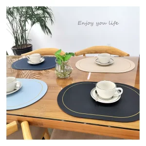 Luxury Tableware Placemat Waterproof Heat Insulation Non Slip Place Mats Table Pad Mat