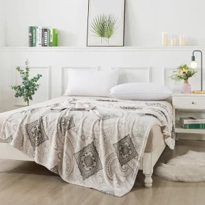 Luxury Thick Warm Flannel Blanket Printed Blankets for Nap