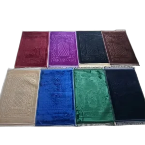 Luxury Thickened Muslim Turkish Prayer Mat with Tassels Travel Prayer Rug for Living Room Outdoor