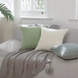 Luxury Throw Pillows Chenille Throw Pillows for Home Decor Farmhouse Couch for Living Room Sofa