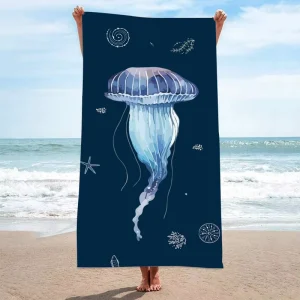 Luxury Trendy Novelty Eco friendly Quick Dry Microfiber Suede Beach Towel Sunset Palm Design Sand Free Softness Seaside