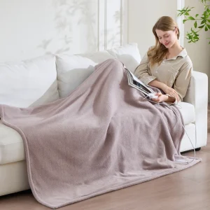 Luxury Ultra Soft Chenille Fleece Plush Electric Heated Blanket Winter Warm Heated Throw Soft Cozy Blanket for Home Bed Sofa Usa