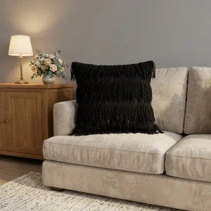 Luxury Velvet Silk Cotton Blend Throw Pillow Cover Soft Plush 3D Embroidery Cushion Case Zipper Closure Washable Anti-Bacteria