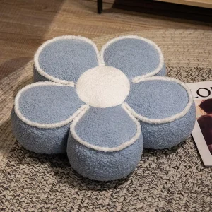 Luxury Velvet Throw Pillow Flower Shape Geometric Pattern Eco Friendly Home Decor for Living Room Sofa