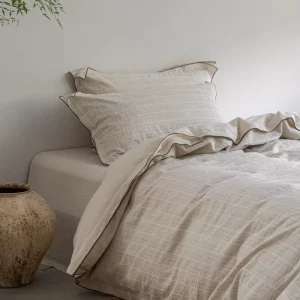 Luxury Vintage French Cotton Linen Bedding Set Lace Trim Solid Color Jacquard Duvet Cover Fitted Sheet