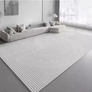 Luxury White Floor Area Rugs Living Room Large Massive Carpet Antibacterial Wall to Wall Carpet Grey Rugs Can Custom
